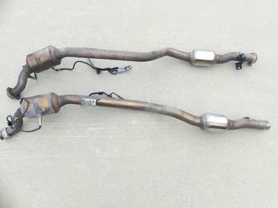 Mercedes Catalytic Converters CATS w/ Front Exhaust Piping A2214903520 C216 W221 CL550 S5508